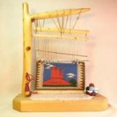 Navajo Rug Indian Weaver's Miniature Loom Model
