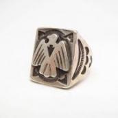Vintage 【Maisel's】 Thunderbird Patched Seal Ring c.1940～