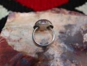 【Austin Wilson】 Vtg Stamped Concho Face Silver Ring  c.1940～
