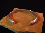 Joe D Yazzie Chiseled Half-Round Wire Cuff Bracelet c.1960 2