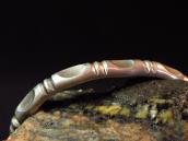 Joe D Yazzie Chiseled Half-Round Wire Cuff Bracelet c.1960 2