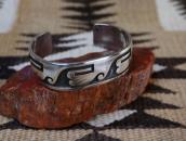 【Michael Sockyma】 Hopi Old Overlay Cuff Bracelet  c.1970
