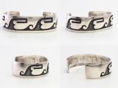 【Michael Sockyma】 Hopi Old Overlay Cuff Bracelet  c.1970