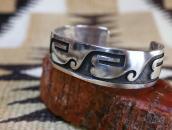【Michael Sockyma】 Hopi Old Overlay Cuff Bracelet  c.1970