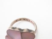 【Rosita & Anselm Wallace】Zuni Desert Rose Inlay Ring  c.1980