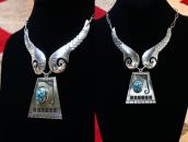 【Morris Robinson】 Hopi Vintage Necklace w/Turquoise  c.1950～