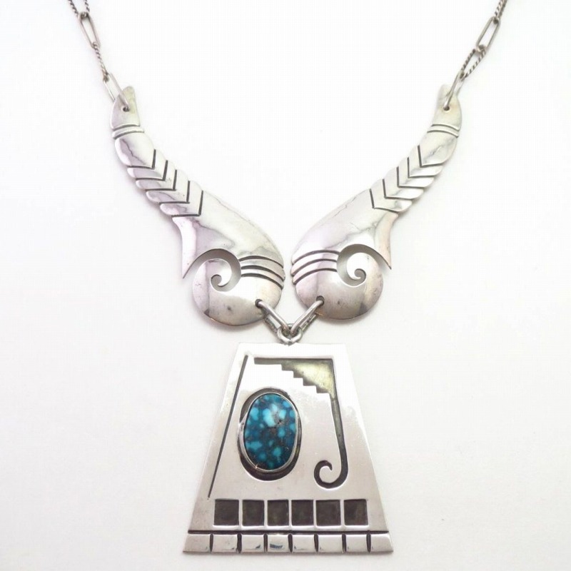 【Morris Robinson】 Hopi Vintage Necklace w/Turquoise  c.1950～