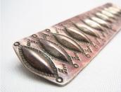 Antique Navajo Repoused Silver Collar Ornament Pin c.1920～ 1