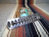 Antique Navajo Repoused Silver Collar Ornament Pin c.1920～ 2