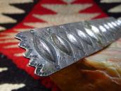Antique Navajo Repoused Silver Collar Ornament Pin c.1920～ 2