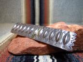 Antique Navajo Repoused Silver Collar Ornament Pin c.1920～ 2