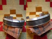 【Johnny Mike Begay】Navajo Tracks Style Cuff Bracelet c.1960