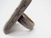 Antique Navajo "Ketoh Style" Stamped Silver Ring  c.1930