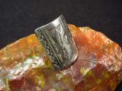 Antique Navajo "Ketoh Style" Stamped Silver Ring  c.1930