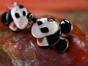 【Paula Leekity】 Zuni Inlay『Mickey & Minnie』Pierced Earrings