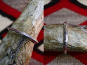 【Silviano Quintana】Cochiti Stamped TriangleWire Cuff c.1960～