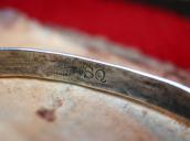 【Silviano Quintana】Cochiti Stamped TriangleWire Cuff c.1960～