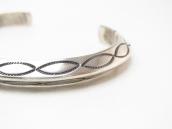 【Silviano Quintana】Cochiti Stamped TriangleWire Cuff c.1960～