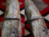 【Silviano Quintana】Cochiti Stamped TriangleWire Cuff c.1960～