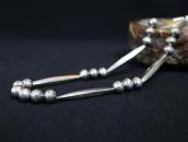 【Joe H. Quintana】"Navajo Pearl" Silver Bead Necklace c.1960～