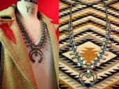 D. Smcyn Squash Blossom Necklace with Naja