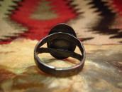 Antique Stamped Small Concho Silver Ring w/TQ  c.1940