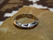 OLDPAWN Triangle wire Stamped Silver Ring