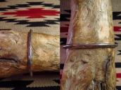 Antique Stamped IngotSilver Narrow TriangleWire Cuff c.1920～