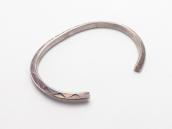 Antique Stamped IngotSilver Narrow TriangleWire Cuff c.1920～