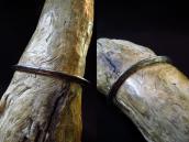 Antique Stamped IngotSilver Narrow TriangleWire Cuff c.1920～