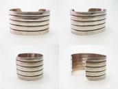 【PACKARDS/J.SUINA】Navajo Ribbed Wide Cuff Bracelet c.1950～