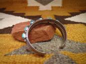 Vintage Navajo Seven Turquoise Row Cuff Bracelet  c.1970～