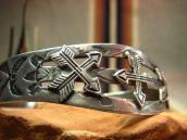 Antique Crossed Arrows patched Cuff  c.1930