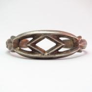 Antique Navajo Stamped Cast Silver Cuff Bracelet  c.1930～