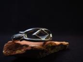 Antique Navajo Stamped Cast Silver Cuff Bracelet  c.1930～