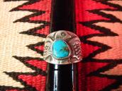 Vintage Thunderbird Patched Ring with Turquoise