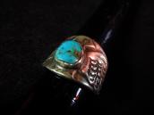 Vintage Thunderbird Patched Ring with Turquoise