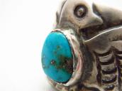 Vintage Thunderbird Patched Ring with Turquoise