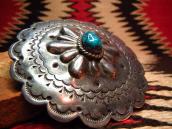 Concho Buckle with Morenci Turquoise  c.1960