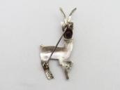 【UITA6】 Antique Navajo Antelope Shape Silver Pin  c.1940