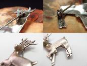 【UITA6】 Antique Navajo Deer Shape Silver Pin  c.1935～