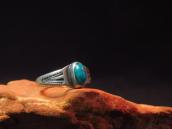 Antique Early Navajo Stamped Silver Narrow Ring w/TQ c.1915～
