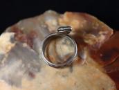 Vintage【Maisel's】Coiled Snake Silver Ring /Turquoise c.1945～