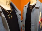 Atq Navajo Silver Squash Blossom Naja Necklace w/TQ  c.1940～