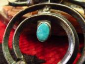 Atq Navajo Silver Squash Blossom Naja Necklace w/TQ  c.1940～