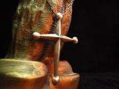 Vintage Heavy Silver Cross Fob Necklace  c.1950～