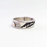 【Vidal Aragon】Kewa "Storyteller" Silver & Gold Ring c.1980～