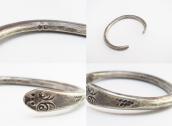 【Dyaami Lewis】 Acoma Double Snake Heads Narrow Silver Cuff M