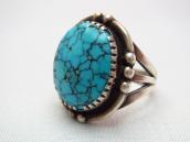 Vintage Ring with High Grade #8 Turquoise c.1940～