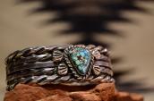 Vintage Twistedwire Cuff w/ Hi-Gr#8 Stone  c.1950～